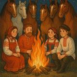 Пепел с печи | Выезды с лошадьми🐎