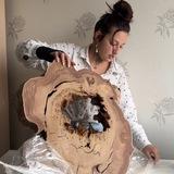 Alina Raspisnaya: Wood epoxy and ResinArt