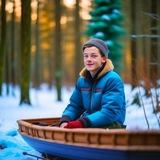 Саня на санях